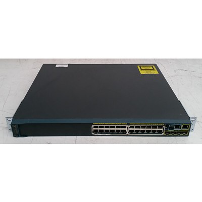 Cisco Catalyst (WS-C2960S-24PS-L V02) 2960-S Series PoE+ 24-Port Gigabit Managed Switch