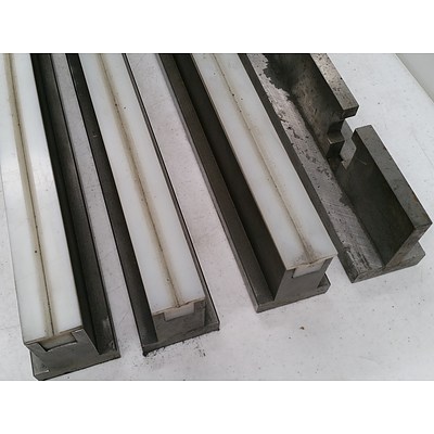 Heavy Duty Runners and Guide Rail - Lot of Four - New