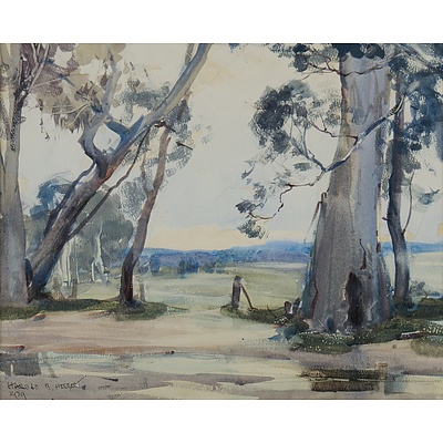 HERBERT Harold B (1892-1945) View to Pastures 1939