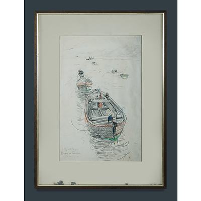 DE GRINEAU Bryan (British 1883-1957) 'Loading with Sugar, Salaverry (Peru)'