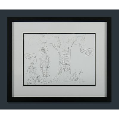 3 Pro HART Prints 'Sorry Day', 'New Labor Party Flag, 1998', & 'The Shooter of the Future'