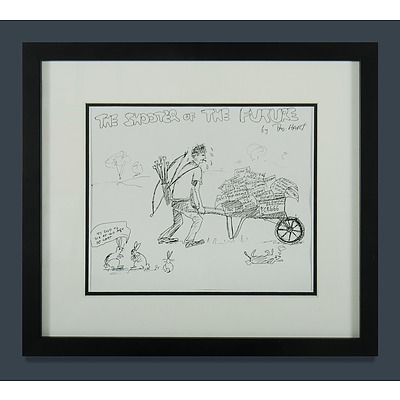 3 Pro HART Prints 'Sorry Day', 'New Labor Party Flag, 1998', & 'The Shooter of the Future'