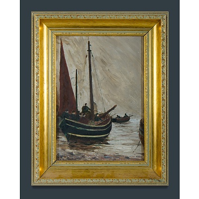 BOOTH James William (British 1867-1953) 'No 6 Fishing Boats' 1935