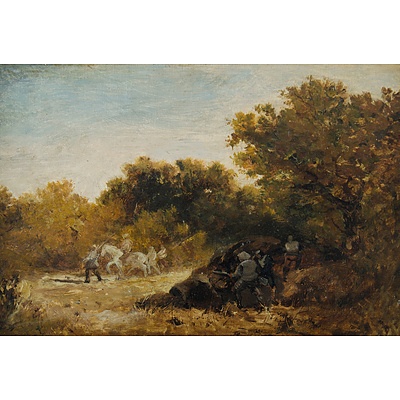 COX David (British 1783-1859) 'A Woodland Ambush'