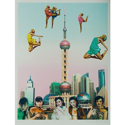 BLAKE Peter (British b.1932) 'The Far East Suite 2013: Dancing Over Shanghai; The Convention of Comic Book Characters Comes to Hong Kong; The Butterfly Man at Raffles Hotel' (3) S/Print Editions 39/100