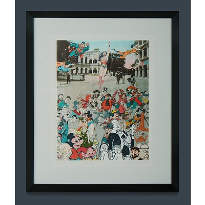 BLAKE Peter (British b.1932) 'The Far East Suite 2013: Dancing Over Shanghai; The Convention of Comic Book Characters Comes to Hong Kong; The Butterfly Man at Raffles Hotel' (3) S/Print Editions 39/100