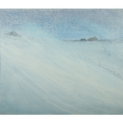 ENDELMANIS Vita (b.1933) Two Works, 'Soft Falling Snow' 1989 & 'Soft Falling Snow 2' 1989