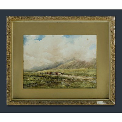 WEEDON Angus Walford (British 1838-1908) Highland Cattle