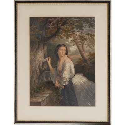 George Baxter Chromolithograph Dated 1856