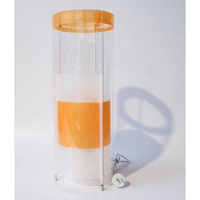 SLAMP Kristall Applique Wall Lights in Orange - Lot of Two - RRP $540.00 - Brand New