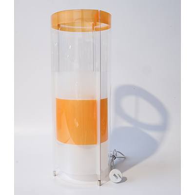 SLAMP Kristall Medium Table Lights Orange - RRP $380 - Brand New