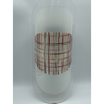 SLAMP Kristall Applique Wall Lights With Textured Pattern - Lot of Two - RRP $540.00 - Brand New