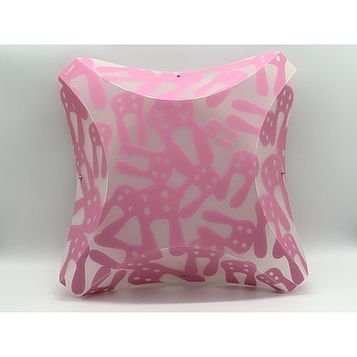 SLAMP Plana Conigli Pink Rabbits Small Wall Lights Pink - Lot of Two - RRP $540.00 - Brand New