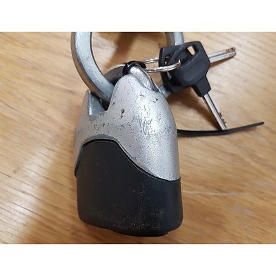 Torque Motorcycle Lock with 120cm Chain