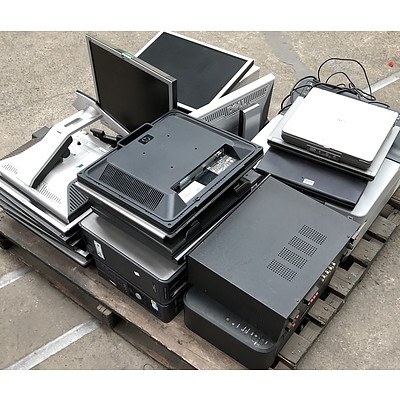 Bulk Lot of Assorted IT Equipment - Monitors, Laptops & Desktop Computers