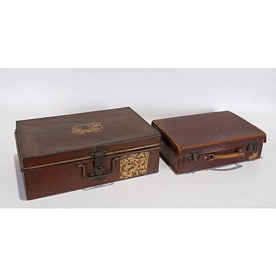 Large Metal Deed Box, No Key But Can Be Padlocked