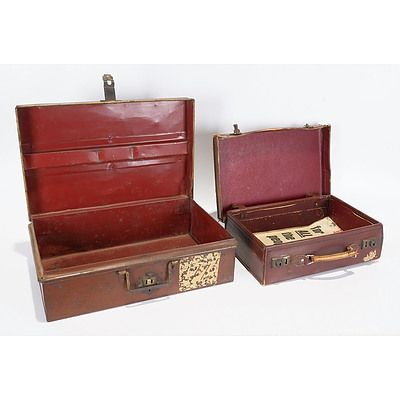 Large Metal Deed Box, No Key But Can Be Padlocked