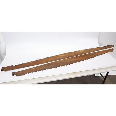 Two Two-Person Crosscut Saws