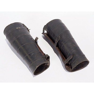 Pair of Leather Gaiters