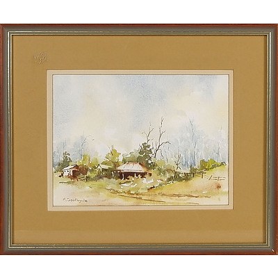  'Bargo Way' - M Southgate, Watercolour Framed Under Glass