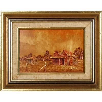  'Old Shack' - Peter Parris, Oil On Board