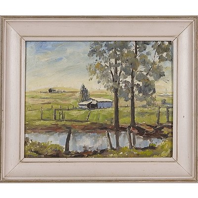  'The Water House' - Ronald Peters 1960, Oil On Board