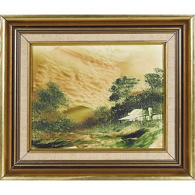  'Homestead' - Jim Crofts (1922-), Acrylic On Board