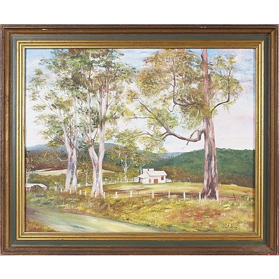  'Scene From Bowraville' - Val Olsen, Oil On Board