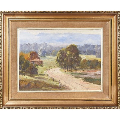  'Rural Scene' - Henry Malone, Oil On Board
