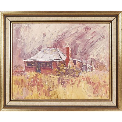  'Bush Cottage in Mudgee' - Ian Web, Oil On Board
