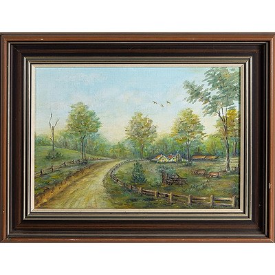  'Peace and Tranquility' - C Mahoney 1980, Oil On Board