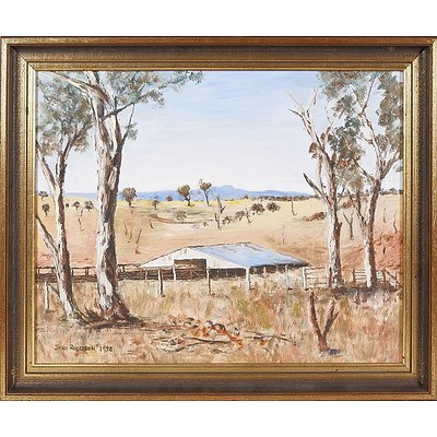  'Weather Shed, Pikedale' - John Rogerson 1972, Oil On Canvas