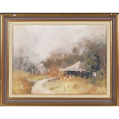  'Copy of Hargrave's Hillside' - Joesh Bezzina 1987, Oil On Board