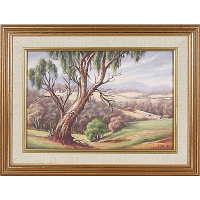  'At Mount Evelyn, Victoria' - Elma Smith 1984, Oil On Board
