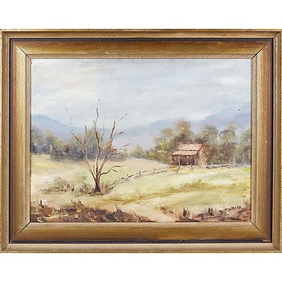  'Bush Shack' - B Murcia, Oil On Board