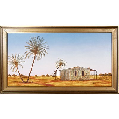  'Sunrise at Cossack, WA' - George Hodgkins 1975, Oil On Board