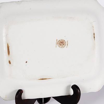 Staffordhire 'Sydney' Brown Wattle and Heath Serving Platter C.1900