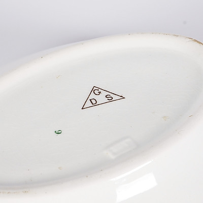 Staffordhire Brown Wattle and Heath Tureen C.1900, Made For GDS