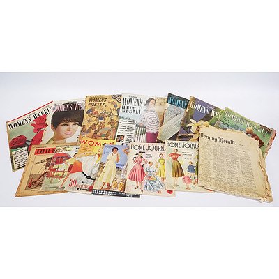 10 Assorted Women's Magazines 1950s/60s; SMH of 28 June 1939; and 'Humour' Magazine of 1 September 1933