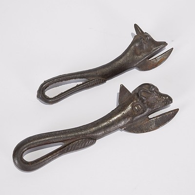 Two Bully Beef Cast Iron Tin Openers As Issued To Soldiers By British Army in WWI