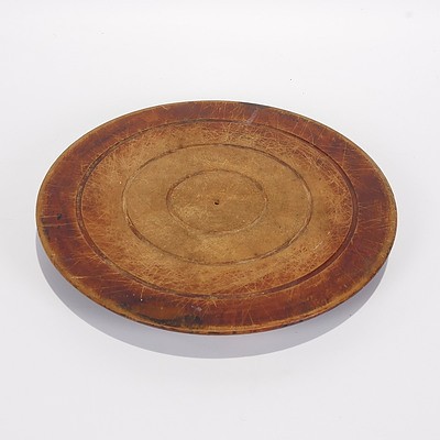 Pokerwork Bread/Cutting Board with Flannel Flowers and Christmas Bells