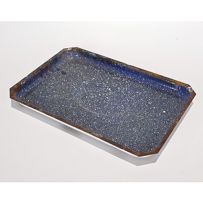 Enamelled Oven Door Insert. Imprinted 'Capitol KFB' with Image of Parliament House