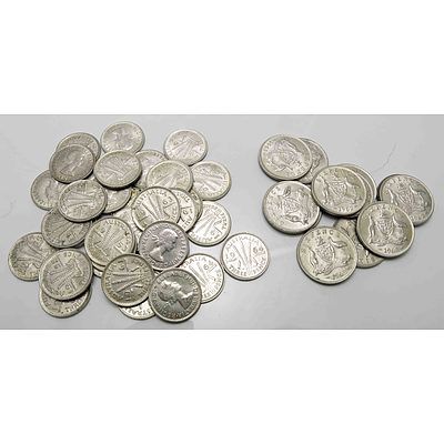 Australia: Silver Sixpences & Threepences