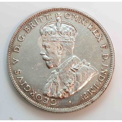 Australia: Sterling Silver Florin 1915 Very Rare!
