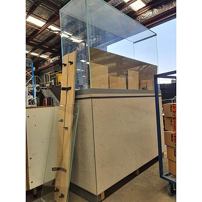 Large Stone Display Showcase