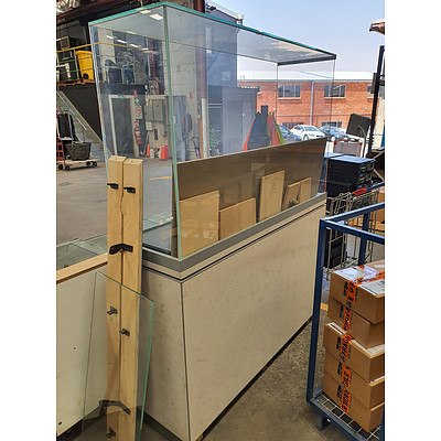 Large Stone Display Showcase