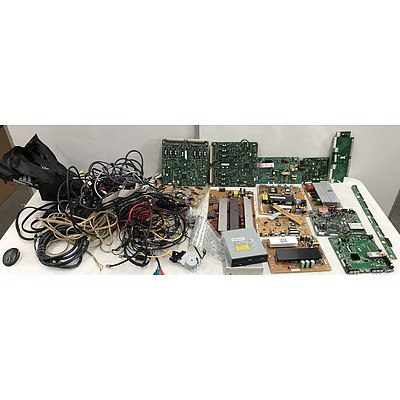 Large Lot Of Assorted Electrical and Computer Components
