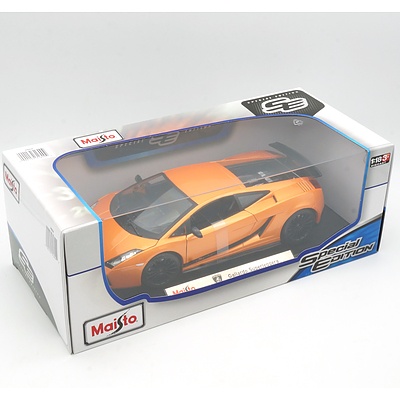 Brand New Maisto Special Edition 1:18 Diecast Lamborghini Gallardo Superleggera