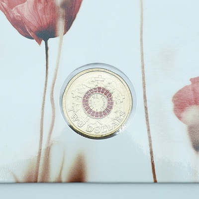 Eight Lest we Forget 2015 $2 RAM Uncirculated Coins