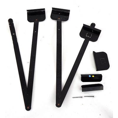 Japanese Hand Painted Paper and Wood Framed Screen, Bought in Tokyo 1973